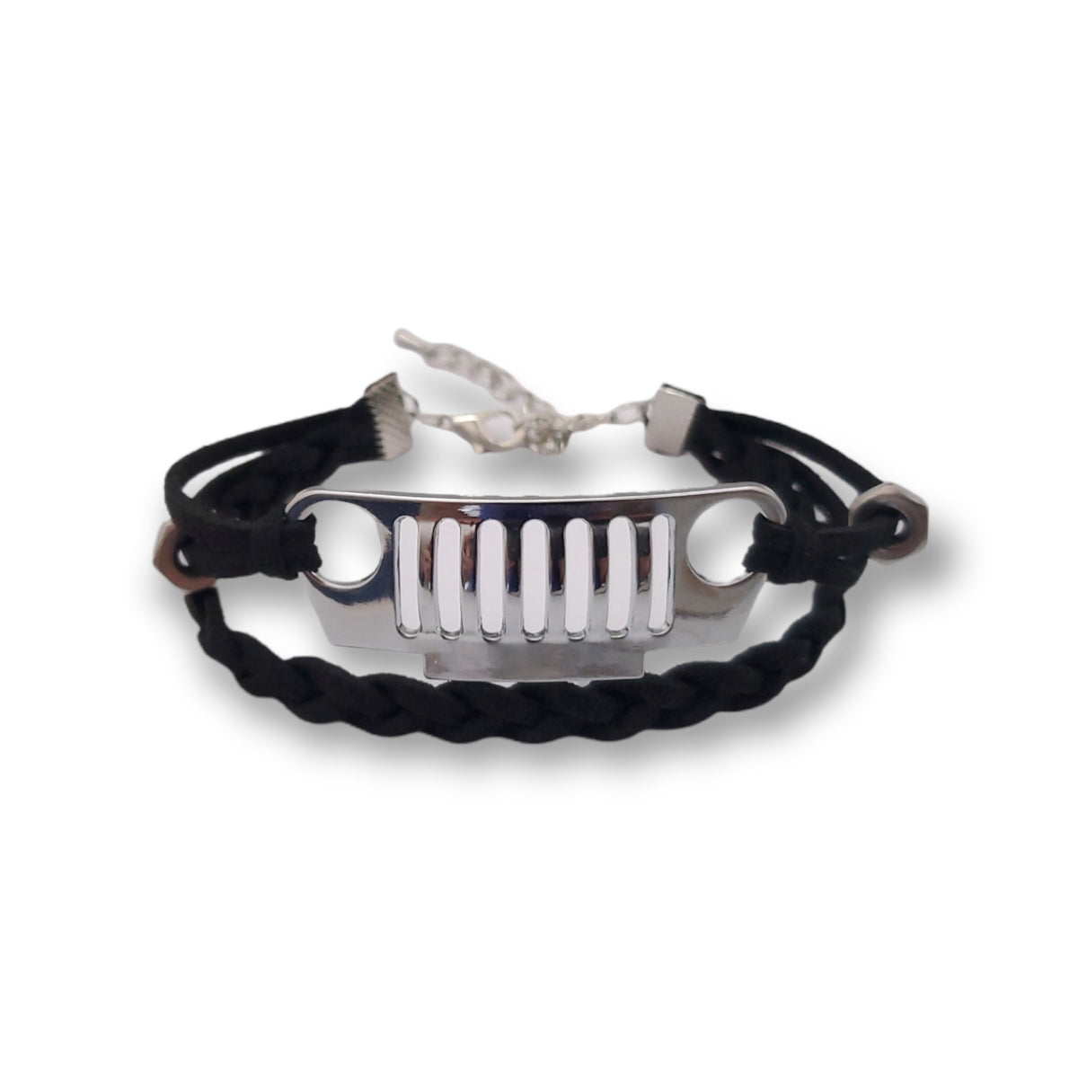 It's A Jeep Thing Mini Grill Leather Bracelet